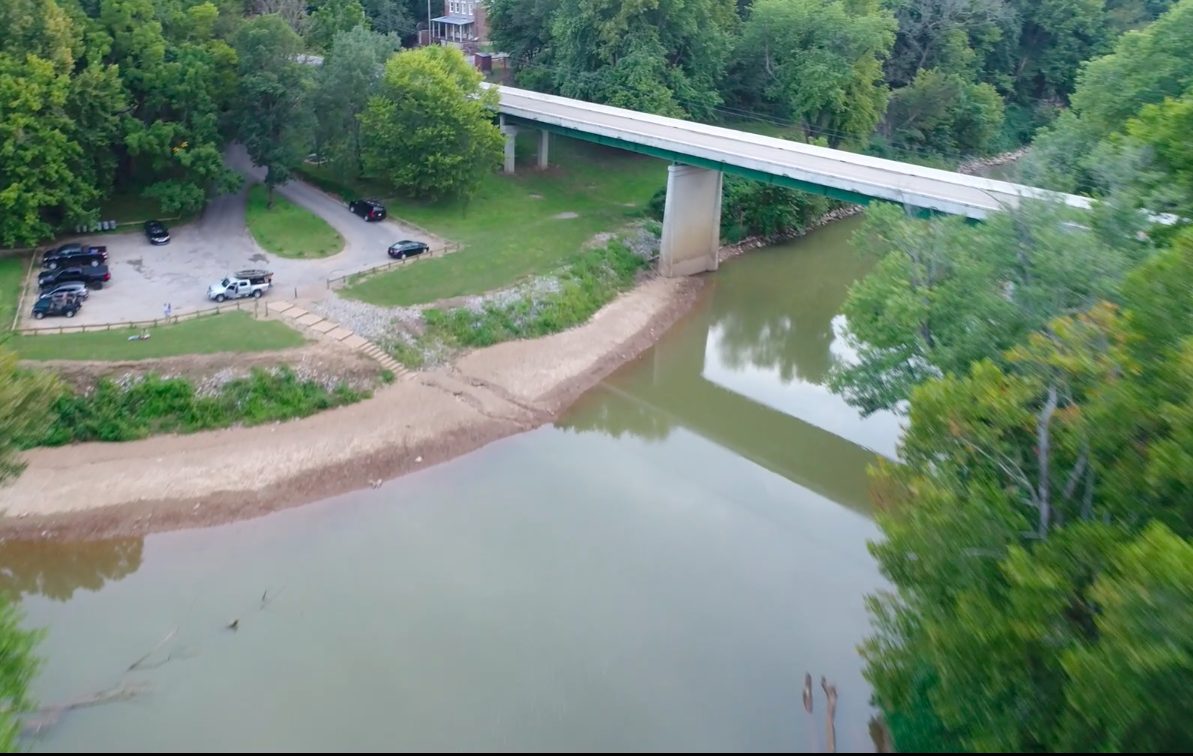 The bridge at Port Royal State Park near Clarksville.