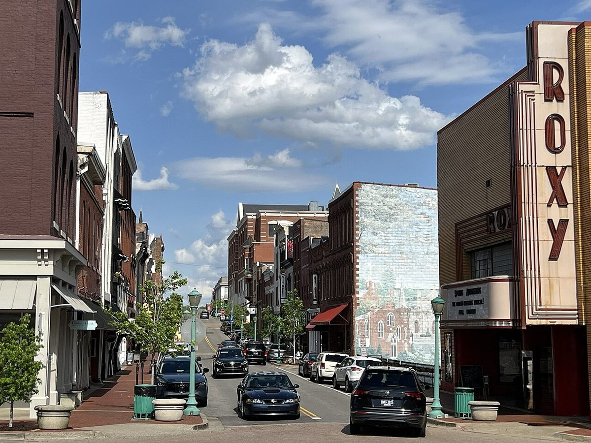 Downtown Clarksville, Tennessee.