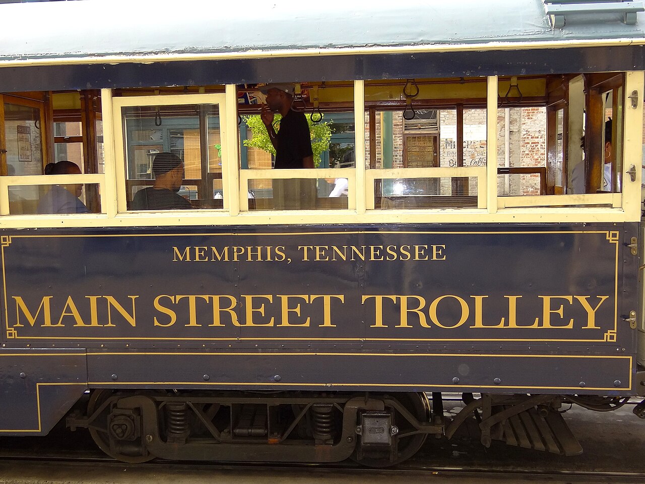 A Main Street Trolley car downtown.
